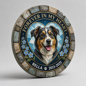 Forever In My Heart Pet Memorial Stone – Photo Portrait with Name & Years - Personalized Memorial Stone a25e4411-d47a-4b5e-8d75-44ac3ce6c69e.jpg