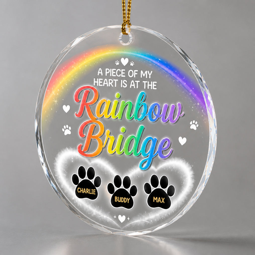 Rainbow Bridge Pet Memorial Acrylic Ornament – Custom Names - Personalized Transparent Acrylic Ornament a269e661-bb10-4a05-9394-7f3040c6a5eb.jpg