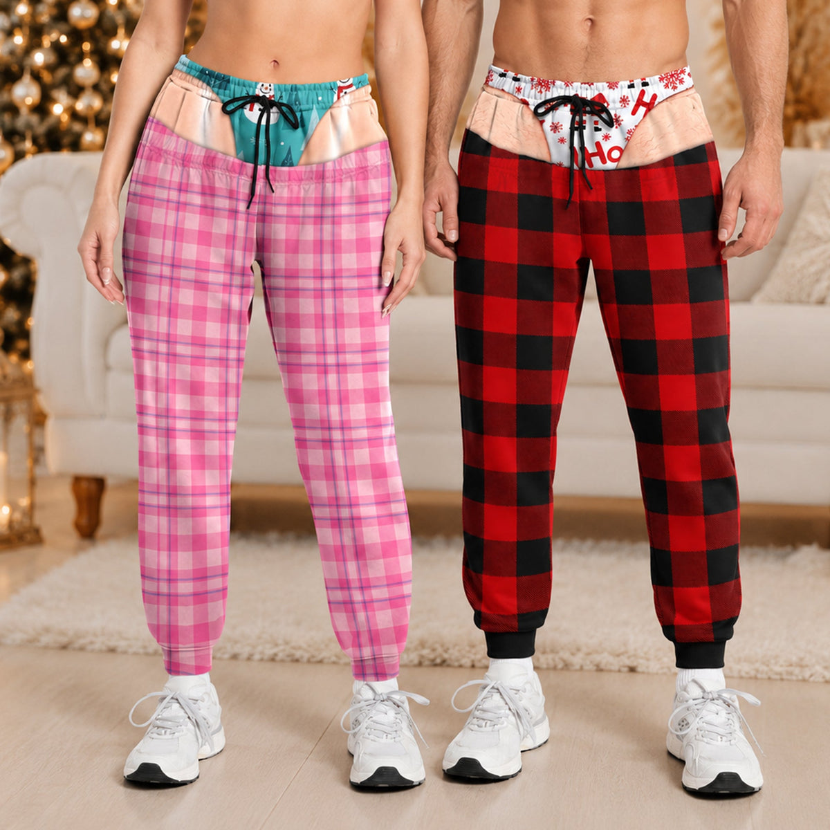 Personalized Funny Christmas Plaid Sweatpants Cheeky Christmas Gift, Unique Gift, Birthday Gift a27f1a5a-4d50-4466-b6cf-aa362571c188-pi4.jpg