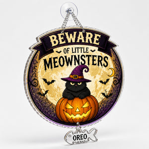 Beware of Little Meownsters Personalized Cat Garden Flag - Personalized 1 Layered Suncatcher with Charm a27f65f2-9403-4d52-8cca-6010ab24e506.jpg