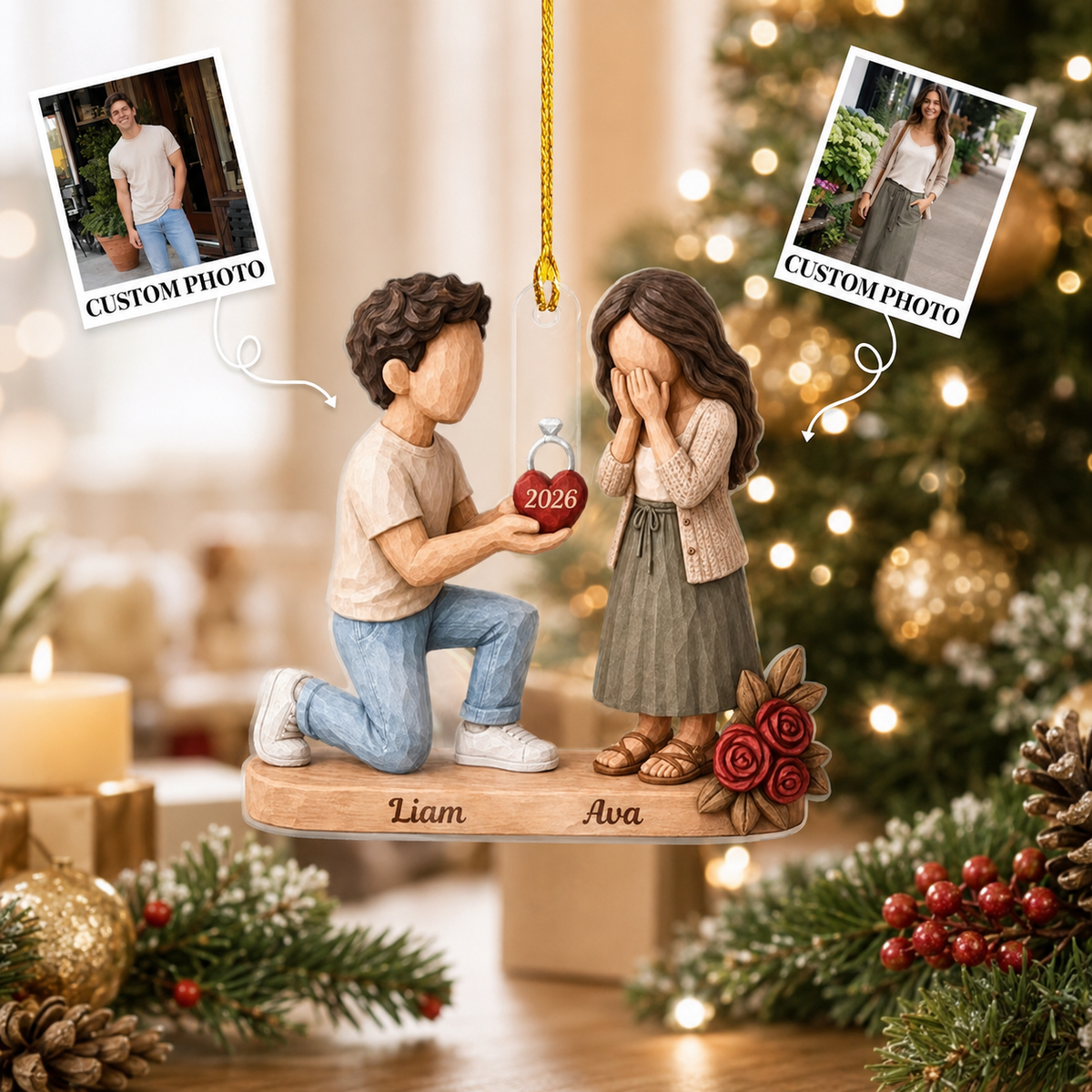 Personalized Couple Marriage Proposal 2 Side Acrylic Ornament,First Christmas Engaged Ornament,Engagement Gift For Couple,Romantic Keepsake a29be0c8-3f73-4bd6-a21c-0cc88c143085-baa8f242-84cb-4c77-8e5d-62b4afd657af.png