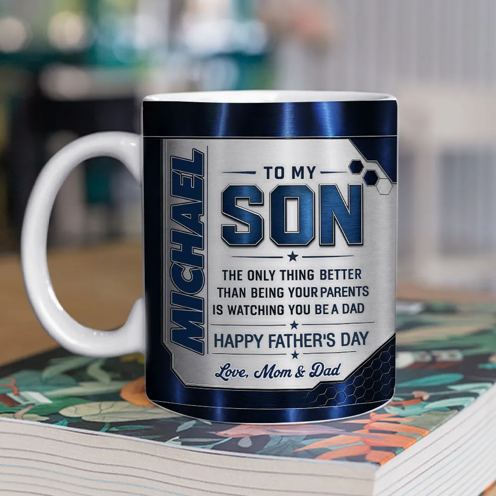 Watching You Being A Dad - Personalized Custom 3D Inflated Effect Mug