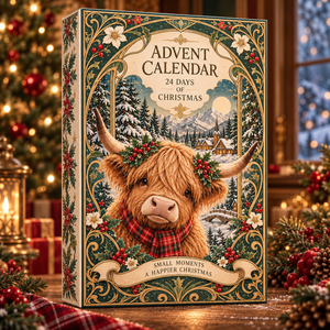 Highland Cow Christmas Advent Calendar 2026, 24-Day Holiday Countdown with 24 Hanging Cow Charms, Art Nouveau Christmas Gift a2a37fce-0dca-408b-a0c7-6b2949bc3691-n3.png