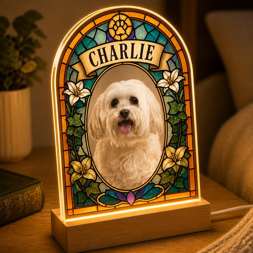 Custom Pet Photo Stained-Glass Arch LED Night Light with Name - Personalized 3D LED Light Wooden Base a2bdfe4c-967d-44ed-958c-c02fec148ef7.jpg