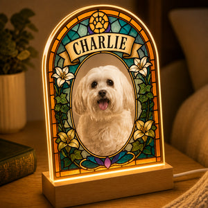Custom Pet Photo Stained-Glass Arch LED Night Light with Name - Personalized 3D LED Light Wooden Base a2bdfe4c-967d-44ed-958c-c02fec148ef7.jpg