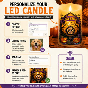 Spooky Pet Name Halloween LED Flameless Candle - Personalized Custom Led Flameless Candle a2e08871-99d5-48b0-960d-0ad074a76c0a.jpg