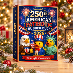 American Patriotic Rubber Duck Advent Calendar 2026 - 24-Day Festive Countdown, Acrylic Charms Blind Box - Gift For Family & Friends a2e63534-c336-4e36-89db-54e7d694b55f-patriotic-duck-box.png