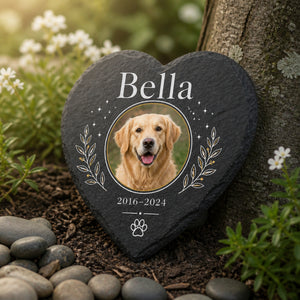 Heart Slate Pet Memorial – Photo + Name + Years - Personalized Slate Memorial Stone a2e888a1-0380-4b3a-a70c-08ec5f290ddc.jpg