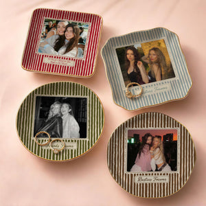 Personalized Bestie Photo Jewelry Dish, Bestie Striped Ring Dish, Birthday Gifts For Bestie Best Friend, Sister Vintage Stripe Jewelry Dish a2f2d628-f33f-4010-bbf6-57de9e13a087-1.jpg