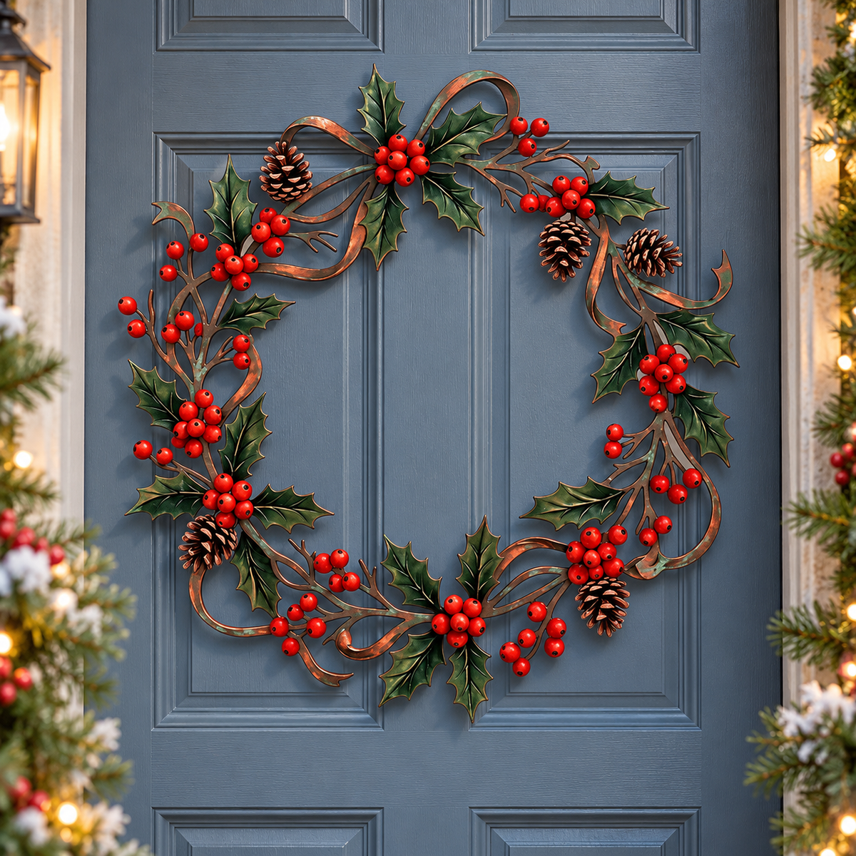 Christmas Metal Wreath, Holly Berries and Pine Cones Door Decor, Festive Holiday Porch Hanging, Winter Entryway Accent a2f6d562-6f60-48db-b66f-a57e0bc5398c-d794a050-1387-4f13-b0a7-488f2ef6eb4b.png