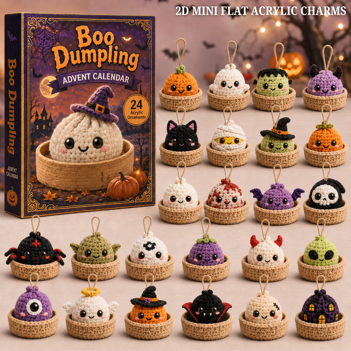 Boo Dumpling Halloween Advent Calendar 2026 - 24-Day Festive Countdown, Acrylic Charms Blind Box - Gift For Crochet Lovers a314fbd0-e68e-4c78-9a1e-b2780cf0b7cf-BOO-DUMPLING-TEXT.png