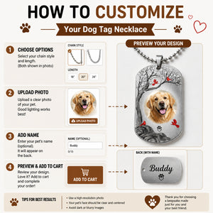 Pet Memorial Dog Tag Necklace – I Will Carry You With Me (Photo + Name & Years) - Personalized Dogtag Necklace a3155d6f-bf2c-43dc-9062-eeaf02fec9e3.jpg