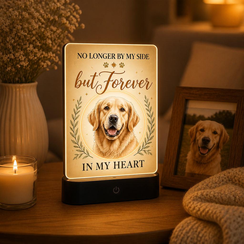 Pet Memorial Acrylic Night Light — No Longer By My Side - Personalized Acrylic Night Light a3158281-6613-4ff4-902f-ba74c97a18d4.jpg