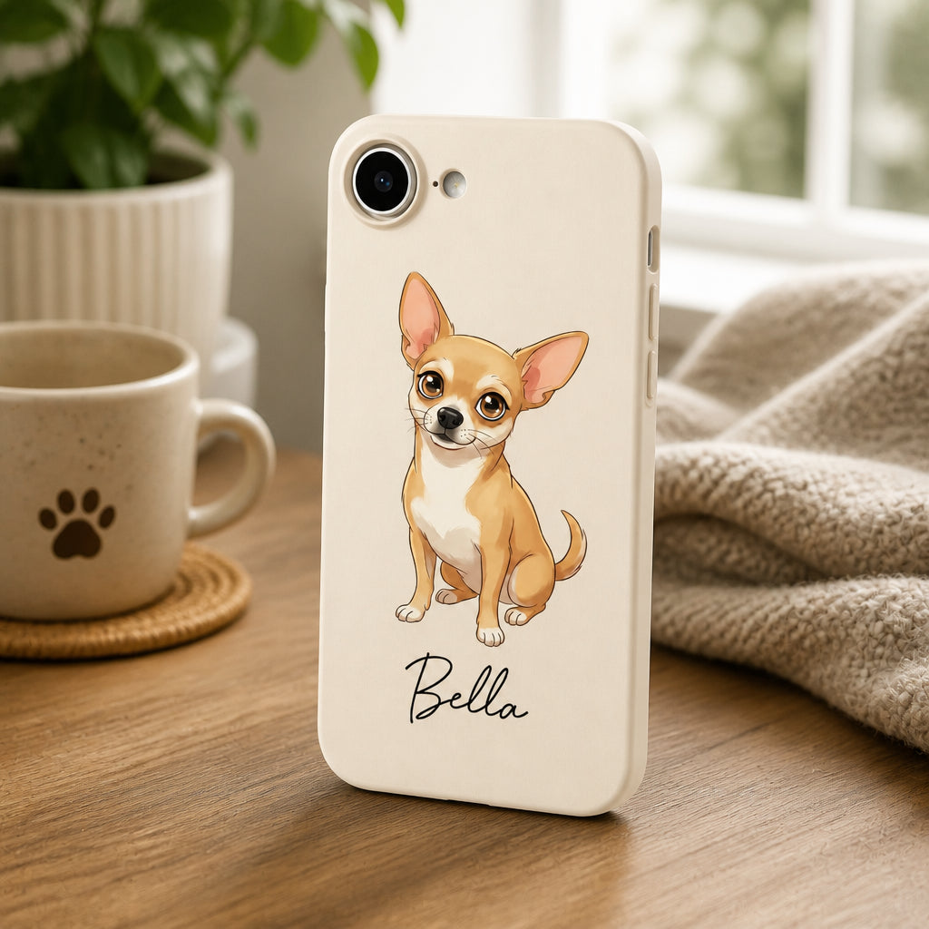Custom Pet Portrait Phone Case – Cartoon Style with Name - Personalized Phonecase a31bb645-ec53-4e8a-a797-22582bc6fca7.jpg