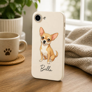 Custom Pet Portrait Phone Case – Cartoon Style with Name - Personalized Phonecase a31bb645-ec53-4e8a-a797-22582bc6fca7.jpg