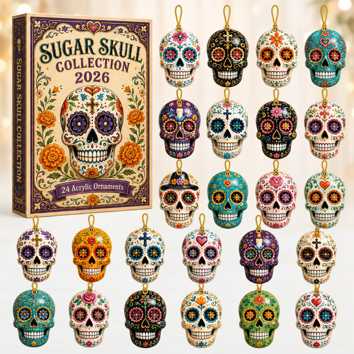 Sugar Skull Collection Advent Calendar 2026 - 24-Day Festive Countdown, Acrylic Charms Blind Box - Gift For Family & Friends a31bfe51-69fa-443a-8817-6e02c4b16f58-sugar-skull-box-charms.png