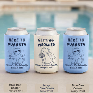 Getting Meowied Custom Can Cooler, Bachelorette Favors, Cat Lover Bachelorette, Personalized Bachelorette Party Favor, Bridal Shower Gift a334b79e-07af-4b6e-bc01-73187f68c7b3-5.jpg