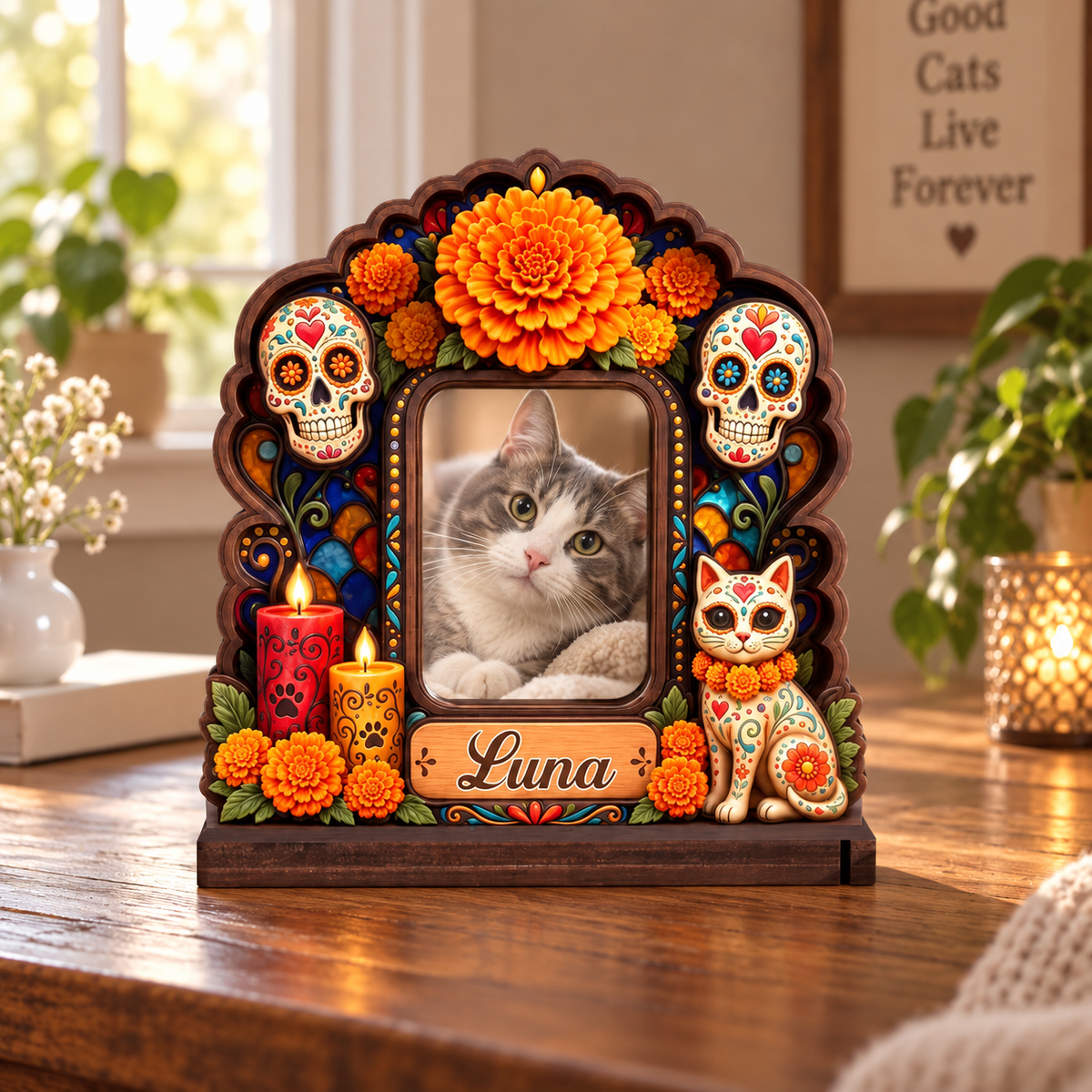 Custom Pet Ofrenda Memorial Photo Frame, Personalized Dog Nicho Altar Shrine, Dia De Muertos Sugar Skull Pet Loss Keepsake and Home Decor a342f6d2-7073-4525-8442-b6788aa834fb-fgfgg-1-.png
