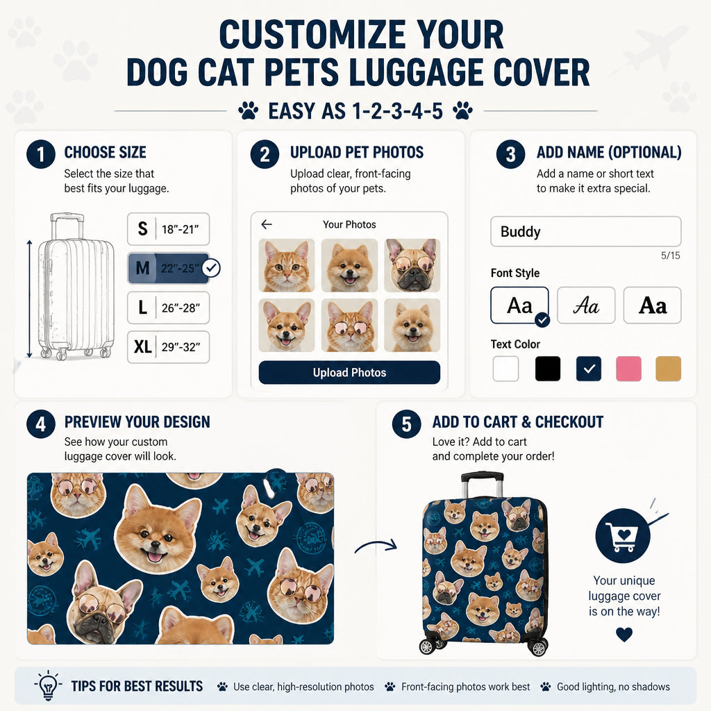 Custom Pet Face Luggage Cover – Travel Sticker Pattern - Personalized Luggage Cover a3615c4b-5201-4e23-81e7-d03804e314ce.jpg