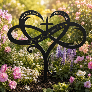 Infinity Heart Memorial Metal Garden Stake - Personalized Memorial Gifts - Gift For Family a36ccab1-2e9b-4241-aa6c-7dac3e7cef32-banner-1.png