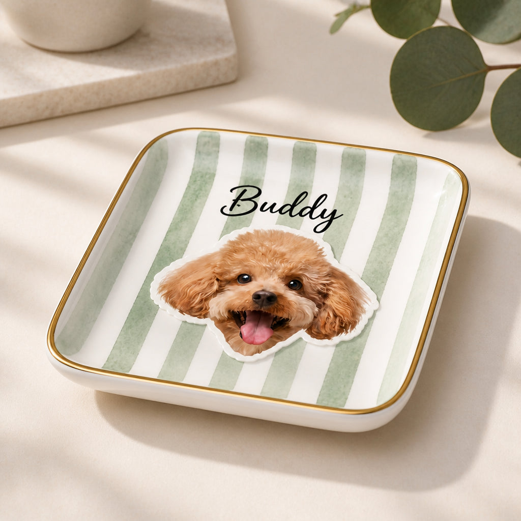 Custom Pet Photo Jewelry Plate – Gingham Cameo - Personalized Jewelry Plate a383fd26-5a7b-46f5-bbcb-1bd00f56fab9.jpg