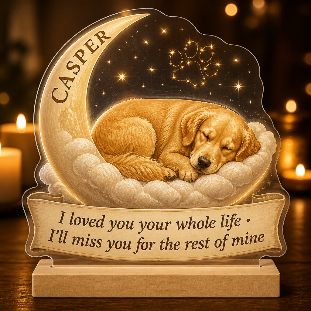 Custom Pet Memorial Standee – Photo-To-Art with Name - Personalized Acrylic Custom shape Standing 1 layer (FS) a3851cdf-2407-49ff-96bb-09e11480db40.png