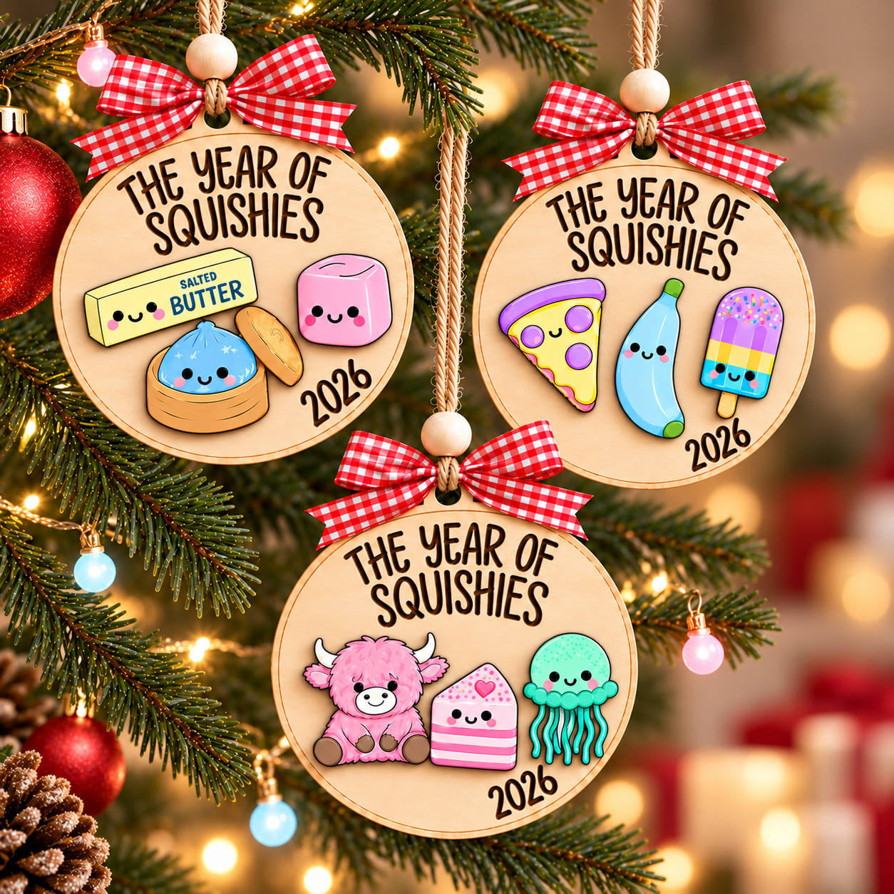 Custom The Year Of Squishy Christmas Ornament 2026, Squishy Hunting Ornament, Cute Dumpling Kids Christmas Gift For Kid, Friends a39bceb8-e329-4fb6-b2af-de5c352fe822-2a6b6f2c-fd32-43b7-a550-f2496d0485b9.png