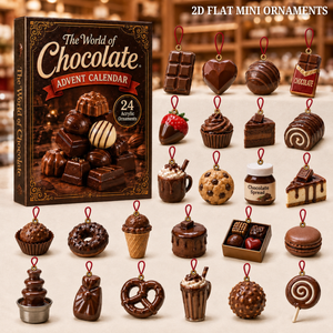 The World of Chocolate Advent Calendar 2026 - 24-Day Festive Countdown, Acrylic Charms Blind Box - Gift For Dessert Lovers a3a9981d-cfa0-421c-8307-6c6d6af74af4-chocolate-text.png