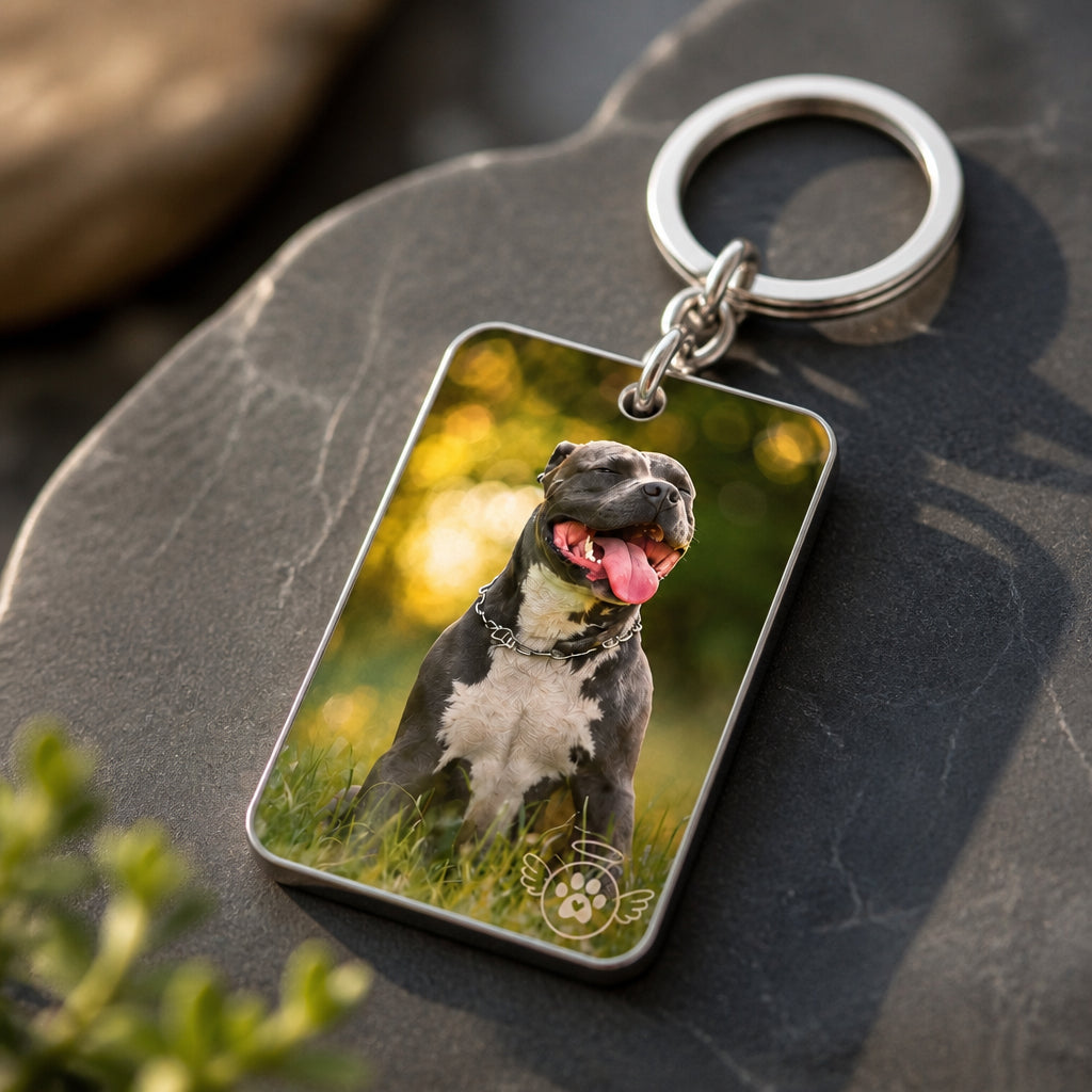 Pet Memorial Photo Keychain – You Left Paw Prints On My Heart - Personalized Photo Charm Keychain a3b54900-a283-4a55-b77d-f855405756f6.jpg