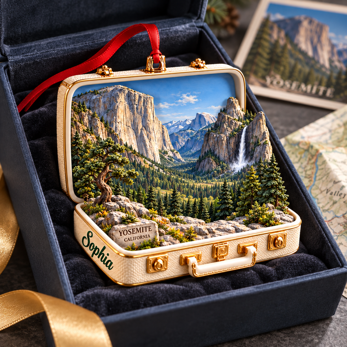Personalized Yosemite National Park 3D Suitcase Ornament – California Travel Keepsake & Christmas Gift for Nature Lovers a3bfca79-09c1-4128-afb9-045c0b7214c2-Yosemite-Ornament-in-Velvet-Gift-Box-3.png