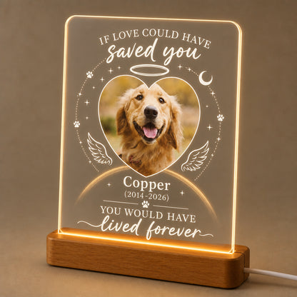 Pet Memorial Acrylic Night Light – If Love Could Have Saved You - Personalized Acrylic Night Light a3e49c9f-fed3-4828-8468-b47d89d5c5d9.jpg