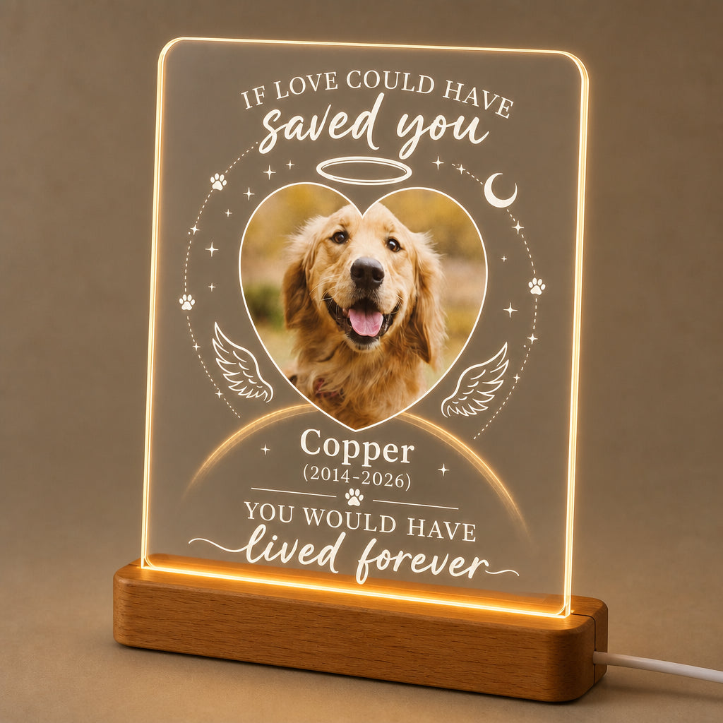 Pet Memorial Acrylic Night Light – If Love Could Have Saved You - Personalized Acrylic Night Light a3e49c9f-fed3-4828-8468-b47d89d5c5d9.jpg