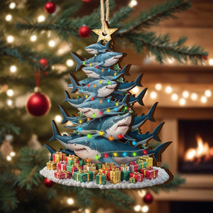 Shark Christmas Ornaments, Sea Life Ornaments, Christmas Tree Hanging,2 Layer Wooden Ornament, Ocean Christmas Decor, Gift for Shark Lover a3e4f2dc-f99e-4b54-9c44-d7e2bb6d6ac5-1.jpg