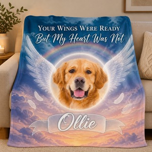 Pet Memorial Photo Blanket – Your Wings Were Ready - Personalized Blanket a3e8b6f2-c07e-4c83-85d9-38ec8f348830.png