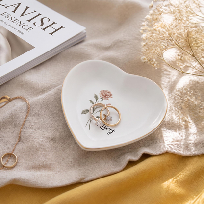 Personalized Birth Flower Ring Dish, Custom Name Jewelry Tray, Bridesmaid Gifts for her a3ea7c29-e9db-4073-9c20-20aee4acf8f3-6.png
