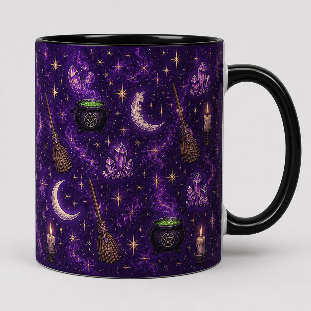 Witchy Cat Cauldron Personalized Name Mug - Personalized Edge-to-Edge Mug a3fd9fc9-8221-4125-b020-23d7aef2e071.jpg