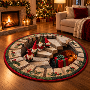 Christmas Gnome Quilted Round Rug, Faux 3D Staircase Vortex Optical Illusion Carpet, Nordic Tomte Holiday Living Room Floor Decor, Gift For Family a41c65e8-65db-4c87-a039-889a0ffe119e-Th-m-Gi-ng-Sinh-3D-b-n-l-s-i-2.png