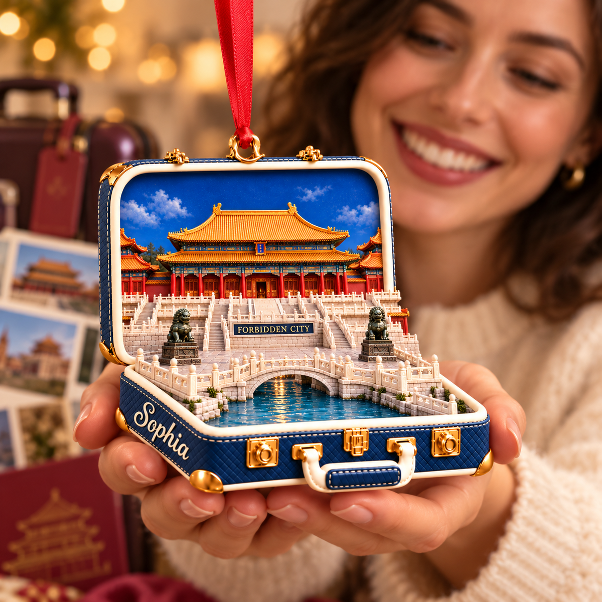 Personalized Forbidden City 3D Suitcase Christmas Ornament – Beijing Travel Souvenir & Gift for China Lovers a43600dd-9721-4d24-b38f-bd30c6361e64-Sophia-s-Forbidden-City-travel-keepsake-4.png