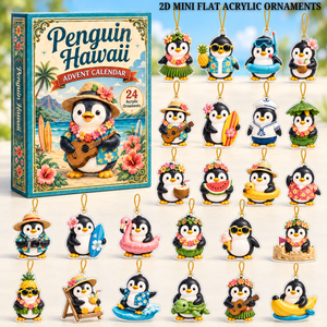 Penguin Hawaii Ocean Advent Calendar 2026 - 24-Day Festive Countdown, Acrylic Charms Blind Box - Gift For Ocean Lovers a4447cc0-5dea-41ce-ace4-a0bba360d8c5-penguin-text.png