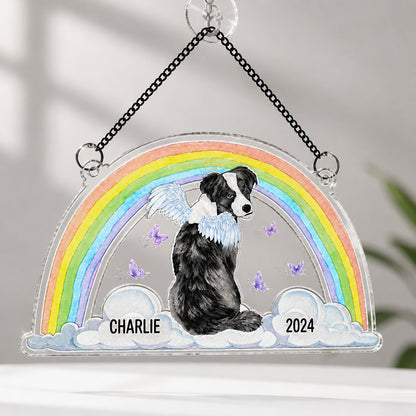 Rainbow Bridge Pet Memorial Suncatcher – Photo-to-Art with Name & Year - Personalized Suncatcher Ornament a44d6e8a-88c6-483c-ab1c-27284274aee7.jpg