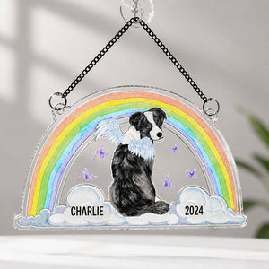 Rainbow Bridge Pet Memorial Suncatcher – Photo-to-Art with Name & Year - Personalized Suncatcher Ornament a44d6e8a-88c6-483c-ab1c-27284274aee7.jpg