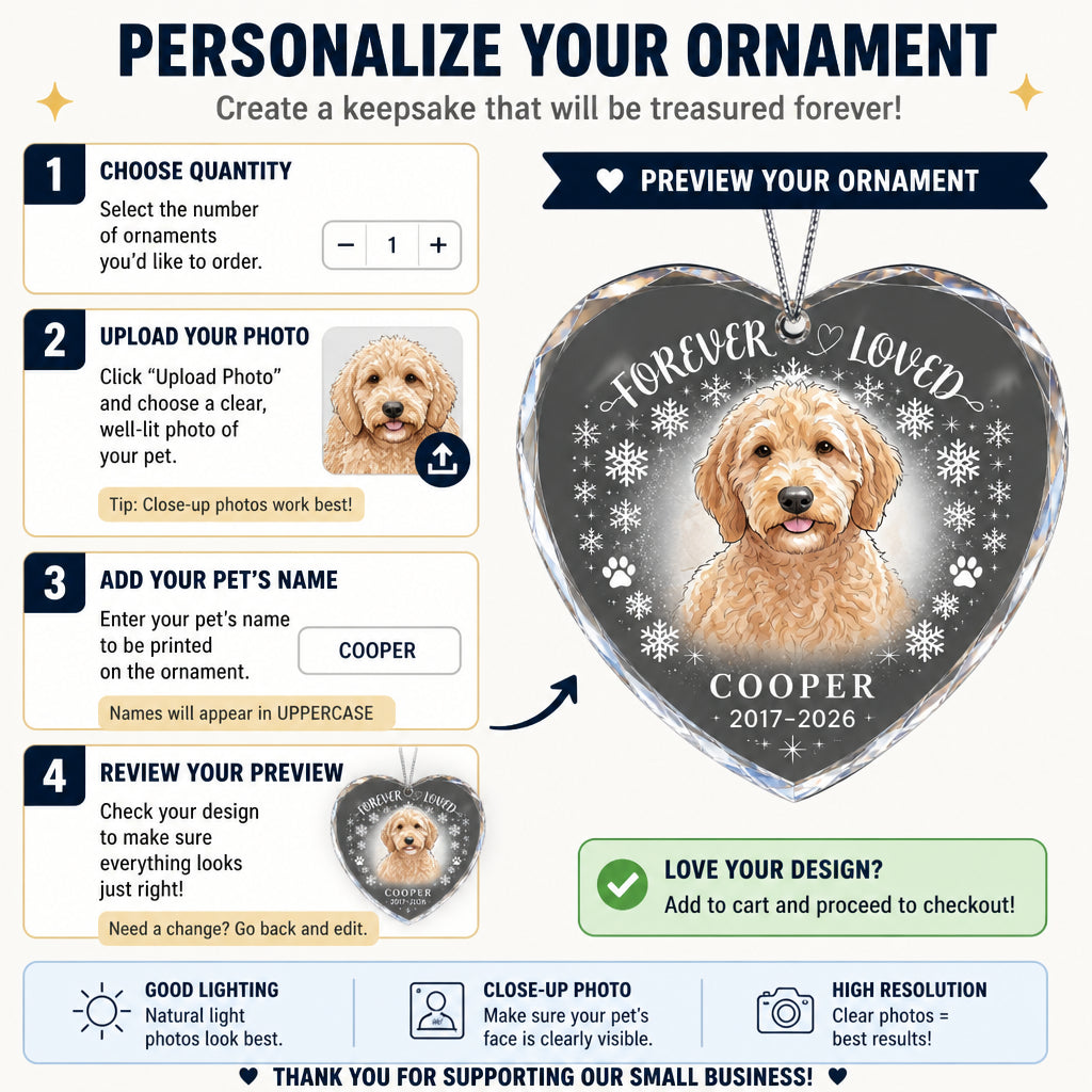 Forever Loved Pet Portrait Crystal Heart Ornament - Personalized Crystal Ornament a473156b-f5d6-4108-827c-1c562c7c4ce5.jpg