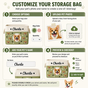 Custom Pet Photo Storage Bin with Name - Personalized Storage Bag a47f411a-8c1c-4cd7-8bad-7ccc73696e38.jpg