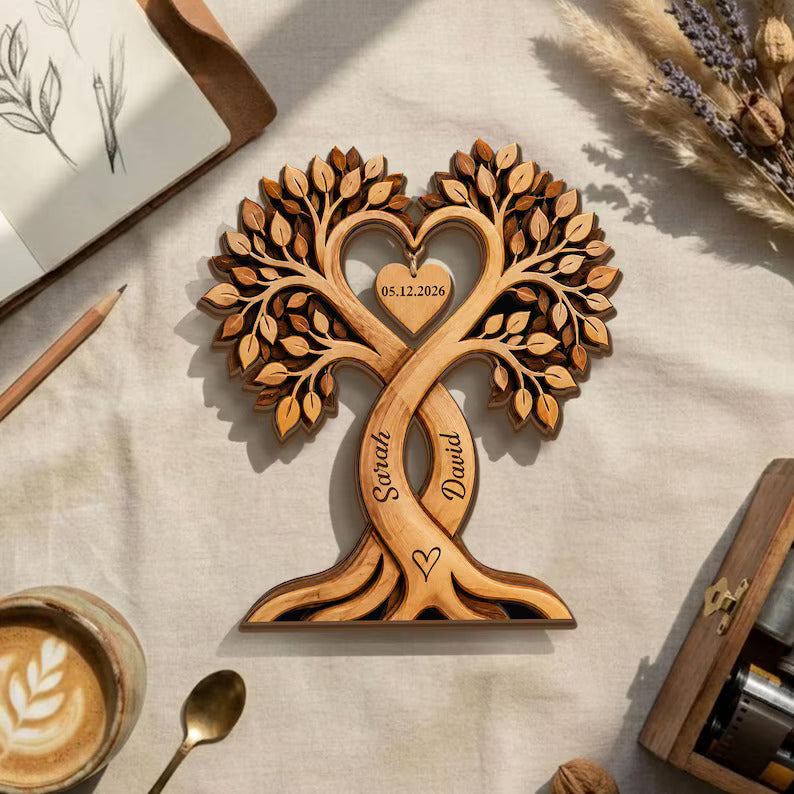 Personalized Couple Heart Tree Wooden Block, Custom Couple Name Sign, Wedding Anniversary Gifts, Rustic Wedding Gifts, Engaged Wooden Plaque a4899cf1-4986-49a7-8f97-6c7951649181-gfhtryty-5-.jpg