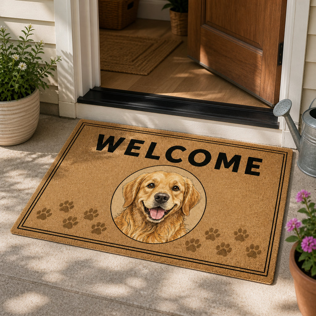 Custom Pet Portrait Welcome Doormat - Personalized Doormat a48d6428-c31b-4e5a-9d9b-470ee25c2cae.jpg