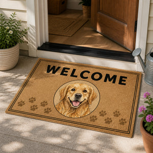 Custom Pet Portrait Welcome Doormat - Personalized Doormat a48d6428-c31b-4e5a-9d9b-470ee25c2cae.jpg