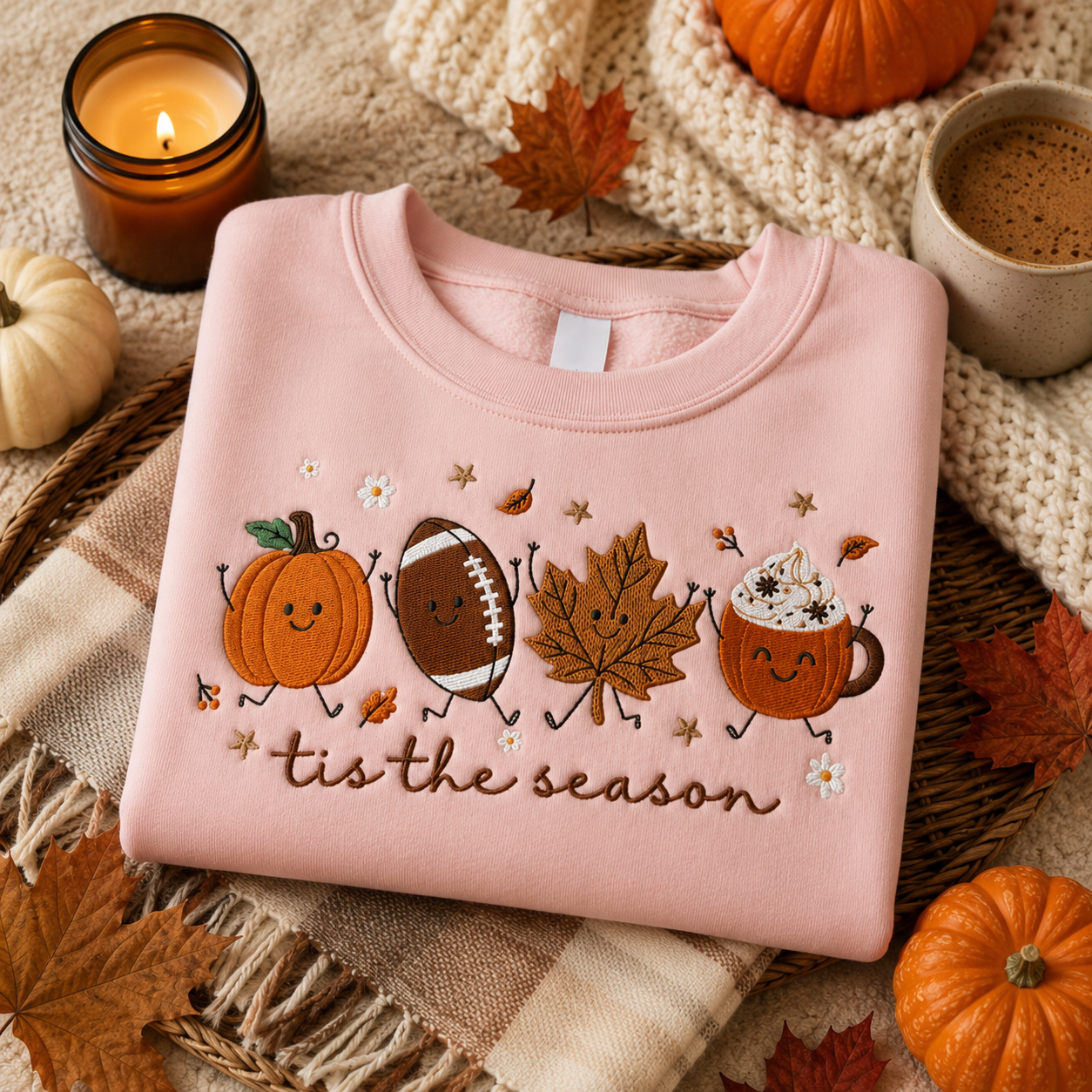 Embroidered Tis The Season Sweatshirt, Cute Fall Pumpkin Football Coffee Shirt, Autumn Leaves Cozy Sweatshirt, Thanksgiving Gift a49195ef-a42c-4c86-ba0f-4f231e813f1a-banner-1.png