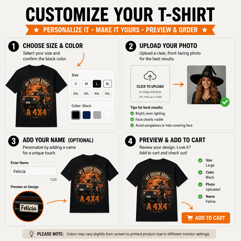 Witchy 4x4 — Broom Broke Personalized Tee - Personalized T-shirt a499e367-f61d-4070-b358-127bb21fed4c.jpg