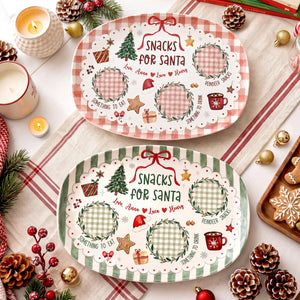 Custom Name Santa Cookie Plate, Cookies for Santa Platter, Personalized Holiday Christmas Plate for Family, Christmas Gift a49d2683-fba4-458a-89fa-4c038e426232-1.jpg