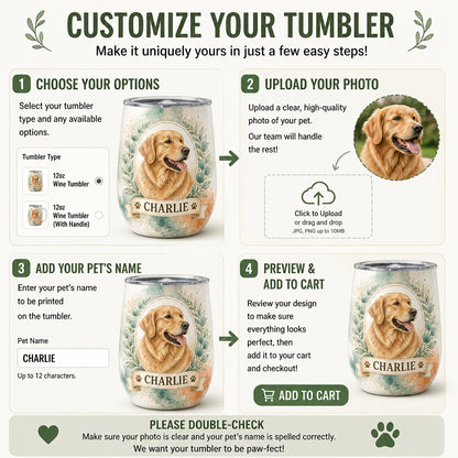 Custom Watercolor Pet Portrait Wine Tumbler with Name - Personalized Wine Tumbler a4c339f5-b980-42d0-a093-3ce8c1602e26.jpg